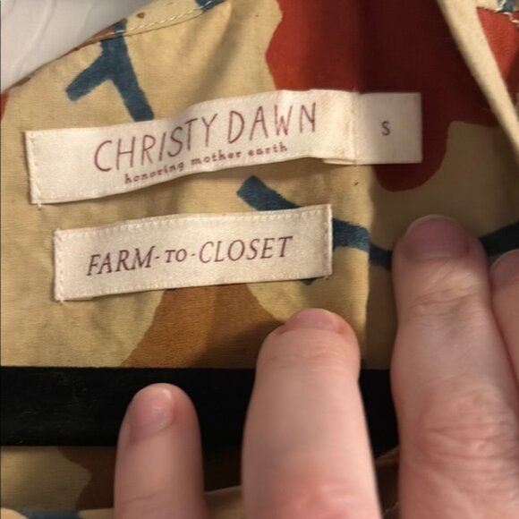 Christy Dawn Regan Dress | Oak Leaf | Size S | Floral Puff Sleeve - Picture 3 of 3